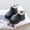 Black, variant on Eltusu Girls Snow Booties, Windproof Comfy No Slip Thermal Winter Boots Shoes Black Size 1(Big Kids)