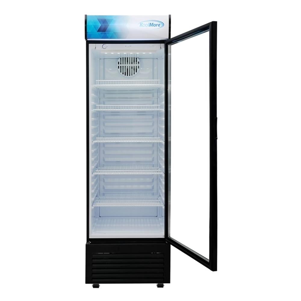 Pemberly Row 26" Commercial Merchandiser Refrigerator 15 cu. ft. in Black