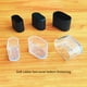 thumbnail image 5 of Billuyoard 16 Uds. De gorros ovalados para patas de sillas, protectores de suelo antideslizantes para muebles, cubierta transparente para patas de Decoración del hogar Negro 15*25mm, 5 of 6