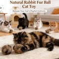 thumbnail image 6 of Soft Fluffy Faux Rabbit Fur Catnip Balls, 3/6/9 Pack for Indoor Play, Fun to Chase for Hunting Instinct & Interactive Bonding (3PC), 6 of 7