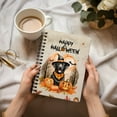 thumbnail image 3 of Happy Halloween Labrador Retriever Witches Hat Pumpkin Carving Spiral Bound Journal Lab Dog Lover Gifts 5x7in Spiral Notebook - 02019, 3 of 5