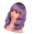 thumbnail image 3 of False Curly  Hair, Soft Adjustable Curly  With Bang For Birthday, 3 of 8