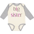 thumbnail image 3 of Inktastic Big Sister Girls Long Sleeve Baby Bodysuit, 3 of 5