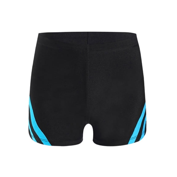 TiaoBug Kids Boys Shorts Athletic Sports Gymnastics Yoga Workout Tumbling Practice Activewear Biker Shorts Blue Green 16