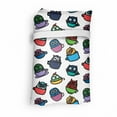 thumbnail image 4 of Owls Reusable Portable Bag, Funny Owl in a Coffee Tea Espresso Mug Cup Morning Cafe Cheerful Art, Fabric Market Bag Sturdy Easy to Clean Foldable Slim Design, Multicolor, by Ambesonne, 4 of 4