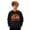 v-369Black2209, variant on HAYIMI Kids Cute Pumpkin Flower Print Sweatshirt Boys Children Long Sleeve Crew Neck Casual Pullover Tops Relaxed Fit Dailywear