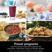 Ninja Grand Kitchen System 72-Oz Blender, 4 Presets, Smoothie, Chop, Dough, 3 Speeds, 1200W, KS500WMBK Black