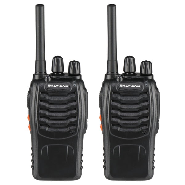 Baofeng Long Range Walkie Talkies Two Way Radios with Earpiece 2 Pack UHF  Handheld Rechargeable BF-888s Interphone for Adults or Kids Hiking Biking  Camping Li-ion Battery and Charger Included Black-2Pcs