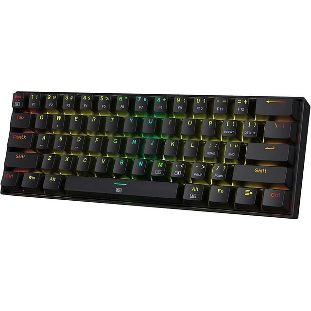 Teclado Mecánico Gamer Dragonborn 60% Español con Switch Brown y Retroiluminación RGB – Negro
