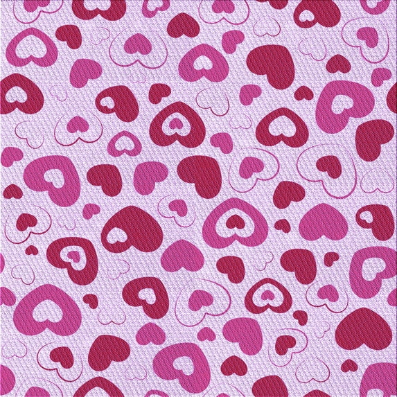 Ahgly Company Indoor Square Patterned Blossom Pink Area Rugs, 5' Square