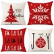 thumbnail image 1 of Juego de 4 fundas de almohada navideñas de 18.0 x 18.0 in, Feliz Cristo, 1 of 5