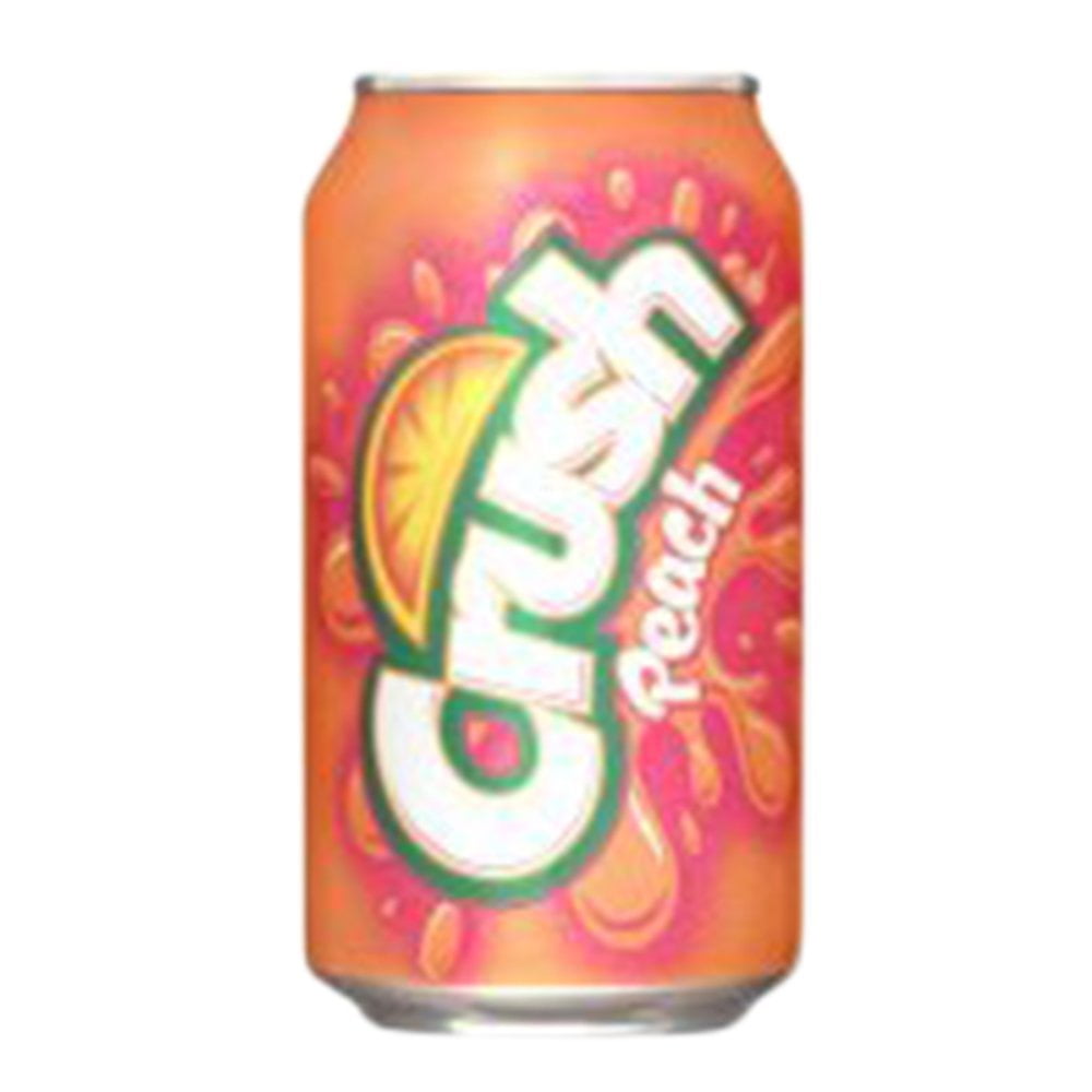 Crush Peach Soda Can