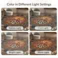 thumbnail image 7 of ODIKA Tibetan Striped Predator Serpent Duel Ornamental Snake Tiger Stain Resistant Low Profile for Dorm Room, Small Living Apartment, 7 of 7