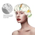 thumbnail image 2 of KLL Golf Icons And Golfer Pattern Shower Cap & Bath Cap for Women,Reversible Oversized Waterproof Shower Caps for all Hair Lengths,Elastic Reusable Bathing Hair Cap, 2 of 6