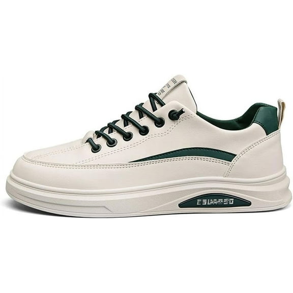 Men's Lightweight Casual Sneakers PU Running Flat Skateboard Driving Shoes