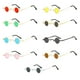 thumbnail image 3 of Minnieouse Gafas de sol de metal con lentes AC a prueba de sol HD Reemplazo antiguo Gafas decorativas de moda fáciles de combinar Gafas Type3 NO3, 3 of 6