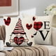 thumbnail image 3 of Xihbxyly Funda de Almohada de Gnomo de San Valentín, Diseño Navideño, Tela Premium, Fácil de Lavar, Decoración Festiva para El Hogar, Celebración de Temporada, 1 Funda de Almohada, 3 of 5