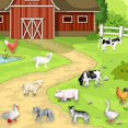 thumbnail image 4 of Ruson 12 piezas figuras de animales de granja juguetes realistas mini figuras de animales de granero de granja juego de juguetes para decoración de tartas Navidad cumpleaños huevo de Pascua suministro, 4 of 5