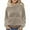 Beige, variant on fatyb Hoodies for Women Corduroy Hooded Sweatshirts Long Sleeve Casual Loose Warm Pullover with Pocket