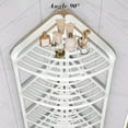 thumbnail image 4 of Steadline 4-Tier Corner Shower Shelf with Adjustable Height - Stable Bathroom Organizer for Shampoo Conditioner and Body Wash Storage, 4 of 6