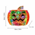 thumbnail image 3 of Prismatic Iridescent Spooky Jack-O-Lantern, Halloween Prism Pumpkin Night Light, LED Iridescent Pumpkin Light, Light Up Pumpkin Ornament for Halloween Decorations, 8x8x6.7inch (Multicolor), 3 of 12
