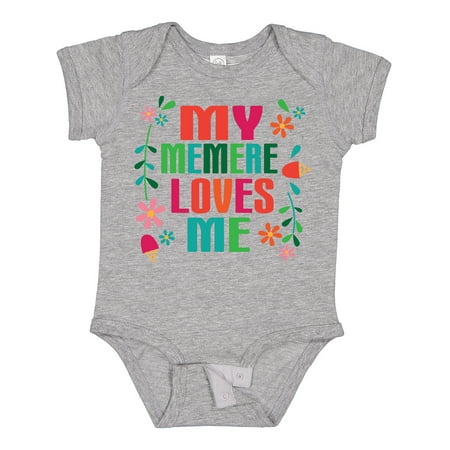 

Inktastic My Memere Loves Me Girls Gift Baby Girl Bodysuit