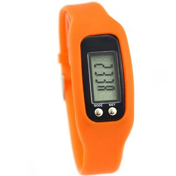 Pedometer Watch with LCD Display Simple Operation Walking Fitness