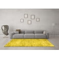 thumbnail image 3 of Ahgly Company Indoor Rectangle Abstract Yellow Contemporary Area Rugs, 2' x 3', 3 of 4