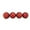 Red, variant on 4ct Red Shatterproof 4-Finish Christmas Ball Ornaments 6" (150mm)