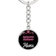 thumbnail image 1 of Dog Mom Keyring Spinone Italiano Mama Circle Keychain Stainless Steel or 18k Gold, 1 of 7