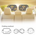 thumbnail image 5 of Yuyamidu Highland Cow Car Window Shades for Baby 2 Pack Gray Leopard Print Side Window Sun Shade for SUV Sedan Truck Sunflower Sunshade for Car Back Window Sun Protection Sun Visor, 5 of 7