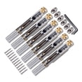 thumbnail image 1 of Puente de fijo de Metal con tuerca y llave para accesorios de piezas de repuesto de instrumentos de guitarra eléctrica sin cabeza , Plata Argén Sunnimix cordal del puente, 1 of 8