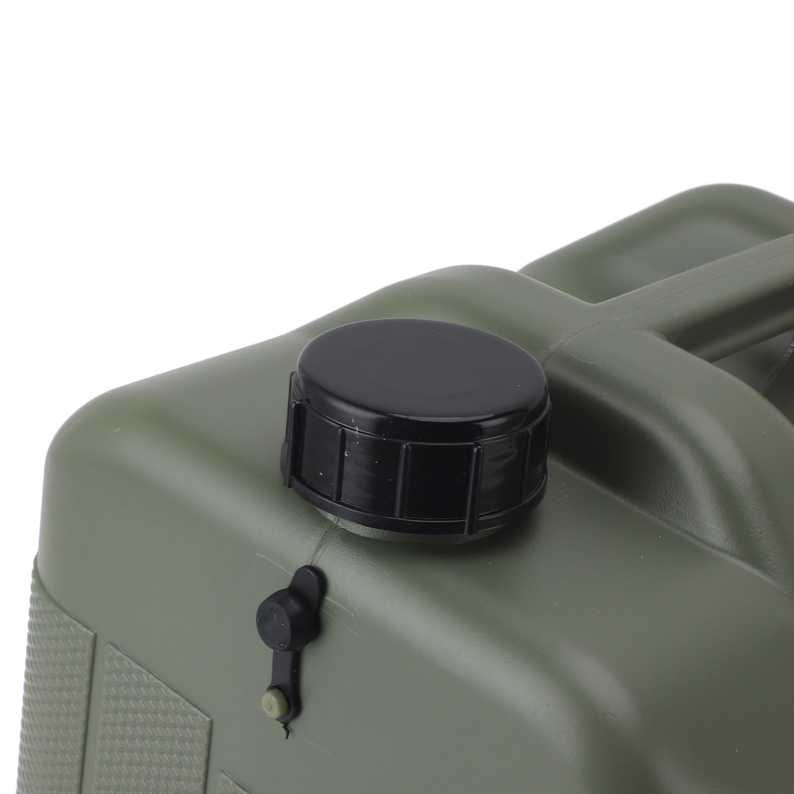 Suodoka Camping Water Container 10L Large Capacity Portable Square Green Car Water Storage Carrier Jug with Faucet, Lid, and Cleaning Brush for Outdoor Hiking RV Emergency Hydration Essentials