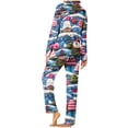 thumbnail image 5 of Hueook Fall Pajamas Women Cute Fall Pajamas for Women Women's Christmas Printed Pajama Set for Daily Home Wear with Pocket Multicolor S, 5 of 8