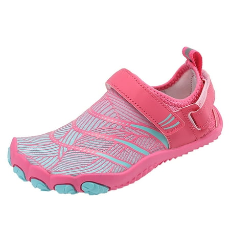 

Ediodpoh Border River Tracing Shoes Women s Breathable Swimming Diving Shoes Wading Five Finger Shoes Quick Drying Beach Shoes Children s Shoes Sneakers for Women Hot Pink 2