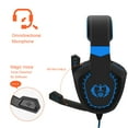 thumbnail image 4 of Anivia Gaming Headset Bass Surround Sound Stereo Headset with Flexible Microphone Volume Control Noise Canceling Mic Over-Ear Headphones-Black&Blue（Ship from USA）, 4 of 5