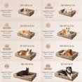 thumbnail image 2 of Cama para perros EHEYCIGA Orthopaedic XL, impermeable, de espuma viscoelástica, color camel, 2 of 8
