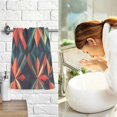 thumbnail image 7 of Yayeee 100% Cotton Hand Towels for Bathroom 16" x 28" Soft Absorbent Kitchen Towel, Red Abstract, 7 of 7
