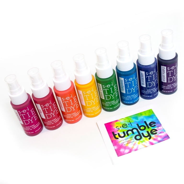 SEI, Classic Tie Dye Kit, 8 Colors, Fabric Spray for Clothing