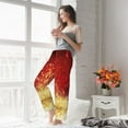 thumbnail image 5 of Sikiie Red Gold Glitter Women’s Ultra-Soft Comfy Lounge Pants Sleepwear Comfy Lounge Pants Drawstring Sleep Bottoms with PocketsX-Large, 5 of 6