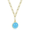 thumbnail image 2 of Collar de cadena con clip chapado en oro BEMS-14K, collar moderno para, 2 of 4