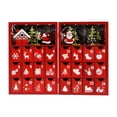thumbnail image 2 of Calendario De Adviento De Madera Patrón De Papá Noel Rellenable Para Escritorio Casa De Vacaciones Zulema Calendario de adviento, 2 of 8