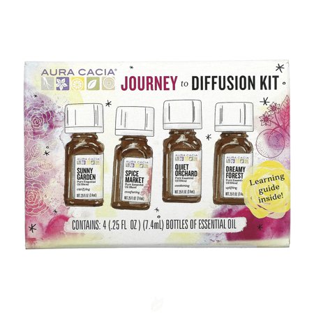 (2 Pack) Aura Cacia #Journey To Diffusion Kit 4Pc