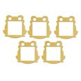 thumbnail image 1 of Billuyoard Paquete de 5 pegatinas de espejo de rana, superficie lisa dorada elegante, efecto reflectante, decoración autoadhesiva para apartamento como Decoración del hogar Billuyoard HA028524-00, 1 of 6
