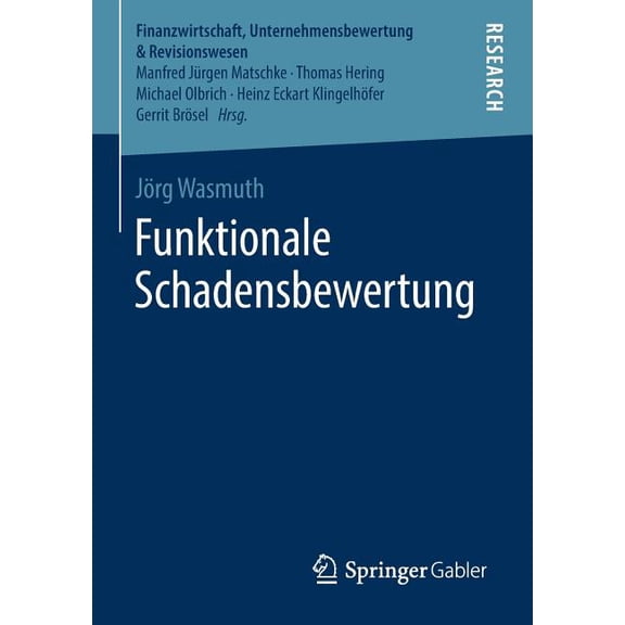 Finanzwirtschaft, Unternehmensbewertung Funktionale Schadensbewertung, (Paperback)