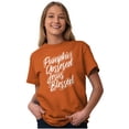 thumbnail image 4 of Fall Pumpkin Obsessed Jesus Blessed Women's Graphic T Shirt Tees Brisco Brands X, 4 of 6