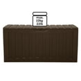 thumbnail image 4 of Ram Quality Products Bac de Rangement Extérieur Verrouillable de 90 Gal pour Terrasse, Brun, 4 of 11
