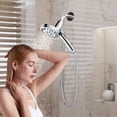 thumbnail image 5 of PHANCIR Magnetic Handheld Showerhead with 10 Spray Modes, 5" Large Anti-Clog Shower Head, Hard Water Softener Filter, 59" Hose & High Pressure for Bathroom, 5 of 9