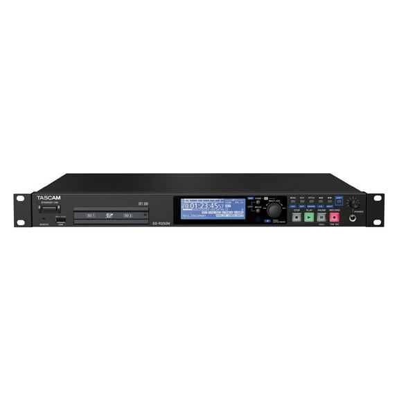Tascam SS-R250N Solid State Memory Recorder with Networking and Dante Support (Not Included)
