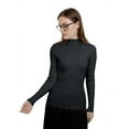 thumbnail image 4 of Trendy Women's Semi-turtleneck Long Sleeve Tops Fall Fashion Basic Thermal Underwear Soft Sweater for women Winter Clothes 2025 by DingJoo, 4 of 6